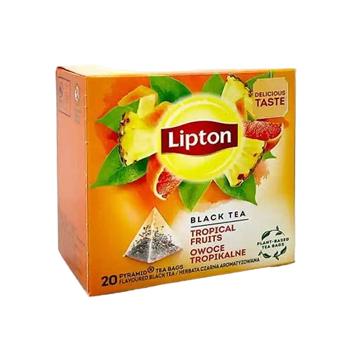 چای سیاه با طعم میوه‌های استوایی برند لیپتون Lipton خرید از مزلاین