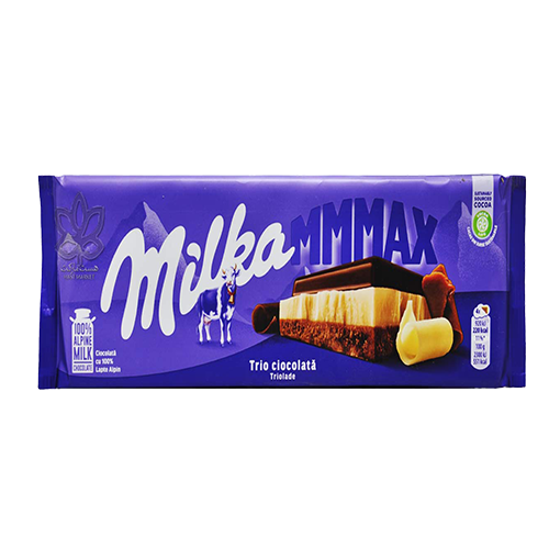 شکلات تریو(سفید،شیری و دارک )مکس برندمیلکا Milka خرید از مزلاین