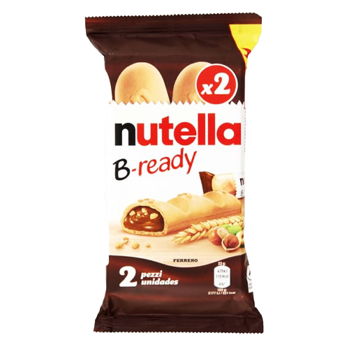 بیسکویت بی ردی B-ready دو عددی برند نوتلا Nutella خرید از مزلاین