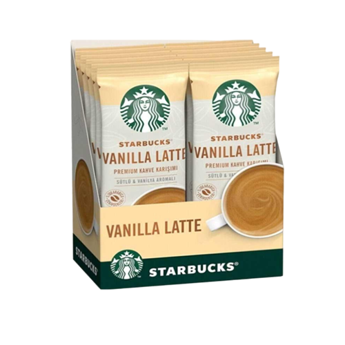 کافی میکس لاته وانیلی بسته ای برند استارباکس STARBUCKS خرید از مزلاین