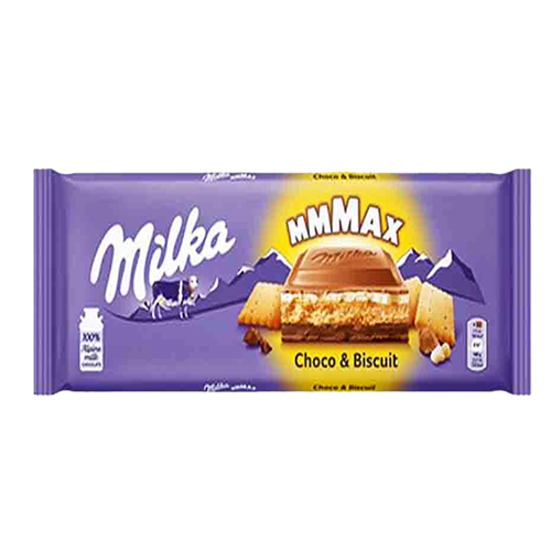 شکلات بیسکویتی با مغز کرم فیلینگ شکلاتی برند میلکا Milka خرید از مزلاین