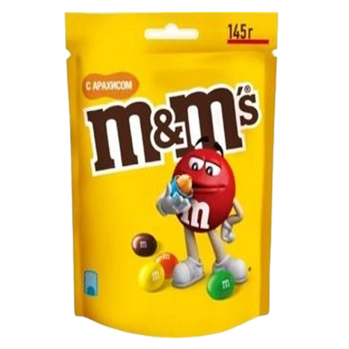 دراژه شکلاتی(اسمارتیز)بادام زمینی برند ام اند امM&M's خرید از مزلاین