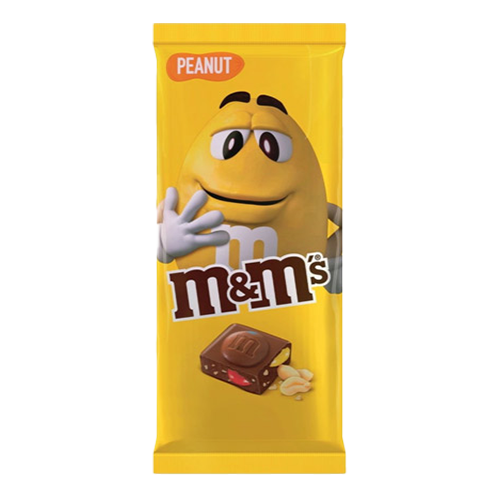 شکلات تخته ای شیری بادام زمینی برند ام اند ام M&M's خرید از مزلاین