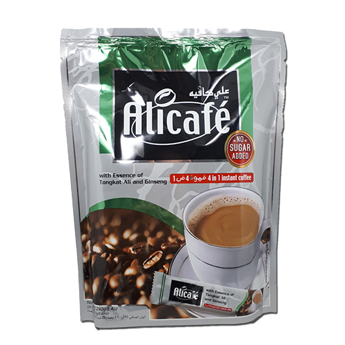 قهوه فوری جنسینگ بدون شکر برند علی کافه Alicafe خرید از مزلاین