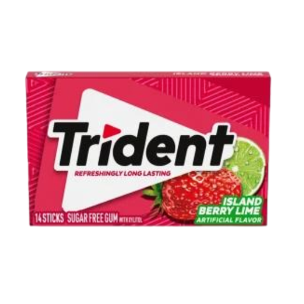 خرید آدامس لیمو و توت فرنگی Trident از آنلاین شاپ مزلاین.