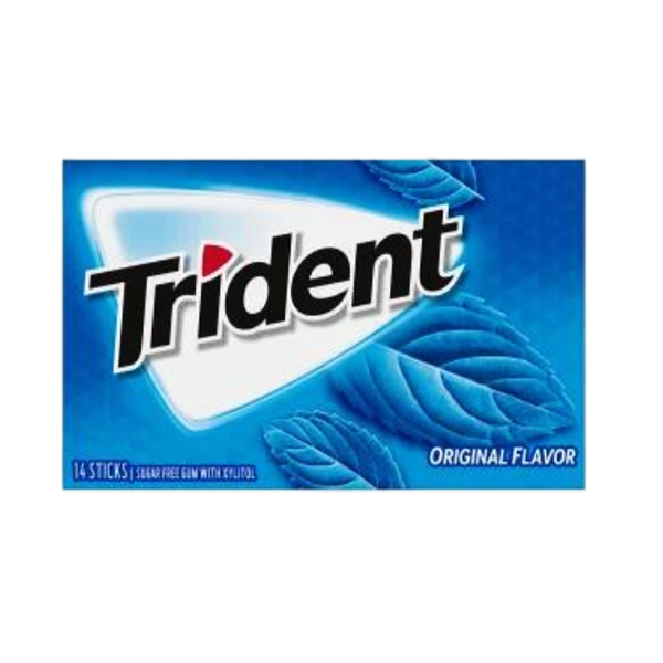 خرید آدامس های Trident از آنلاین شاپ مزلاین با طعم نعنا یخی