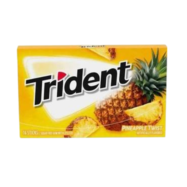 آدامس های تریدنت بدون شکر ، مناسب سلامت دهان و دندان خرید آدامس بدون شکر آناناس برند تریدنت Trident از آنلاین شاپ مزلاین.