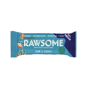خرید نات بار دانه چیا بون شکر و گلوتن برند راسام RAWSOME از مزلاین