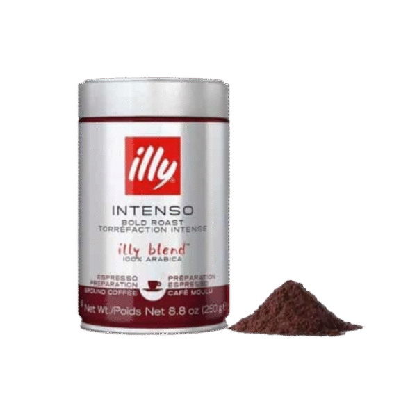 خرید قهوه عربیکا ؛ قهوه آسیاب شده مشکی ایلی ILLY از مزلاین
