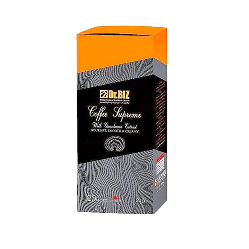 قیمت خرید قهوه فوری سوپریم با قارچ گانودرما و جنسینگ برند دکتر بیز Dr.BIZ از مزلاین