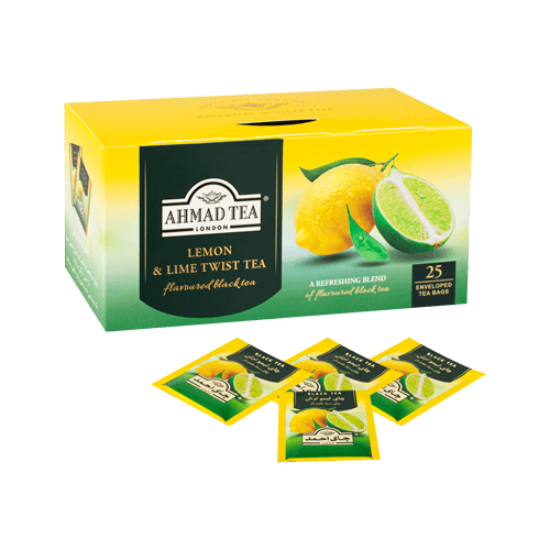 مزلاین به عنوان نوشیدنی گرم و خوش طعم مناسب صبحانه و عصرانه ؛ چای سیاه با طعم لیمو ترش تی بگ برند احمد AHMAD TEA را به مشتریانش معرفی میکند.