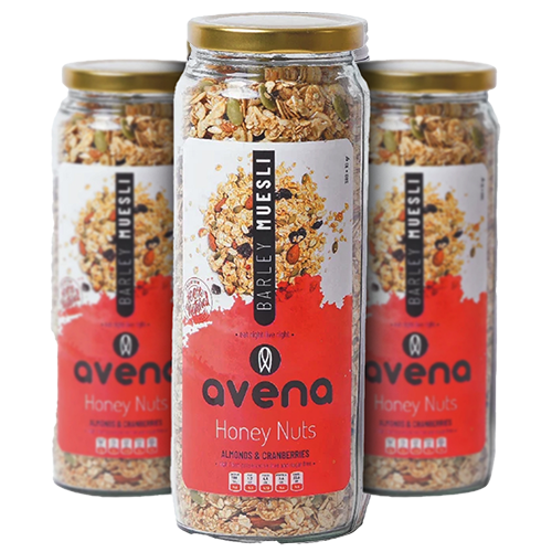 موسلی اونا avena بادام و کرنبری مناسب کتوژنیک خرید آنلاین از مزلاین