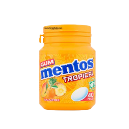 آدامس منتوس mentos با طعم استوایی بدون شکر و رژیمی از برترین برندها خرید و ارسال از مزلاین.