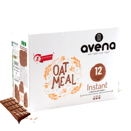 اوتمیل اونا avena ساشه ای شکلاتی (نوتلا فندق) صبحانه‌ای سالم و مقوی و ارگانیک خرید از مزلاین.