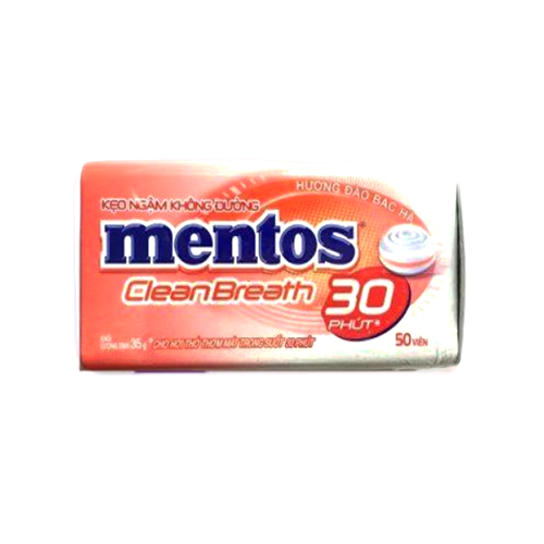 قرص خوشبوکننده دهان منتوس mentos هلویی بدون شکر رژیمی ، خرید از مزلاین.
